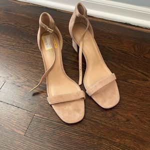 Brand new suede heels